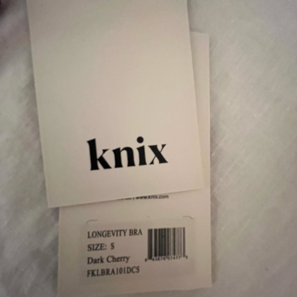 Knix Longevity bra. Dark Cherry, contrast straps. Brand new, tags still on. - Picture 9 of 9